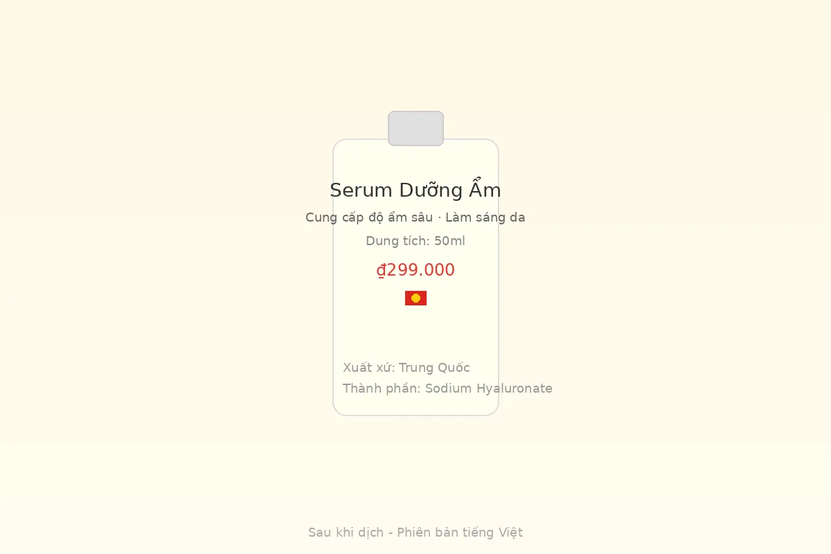 越南语商品图翻译后：越南语版本商品图